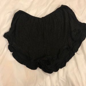 Brandy Melville Ruffle PJ Shorts